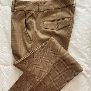 Loft brown plaid pant